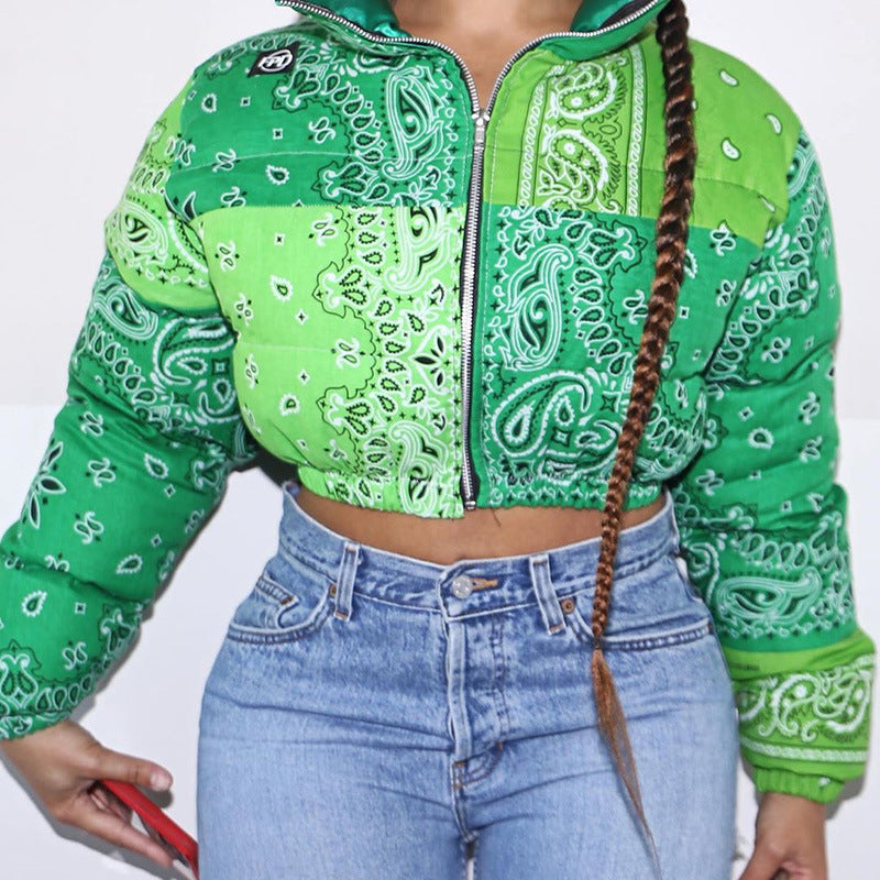 Casual all-match bread cotton jacket women